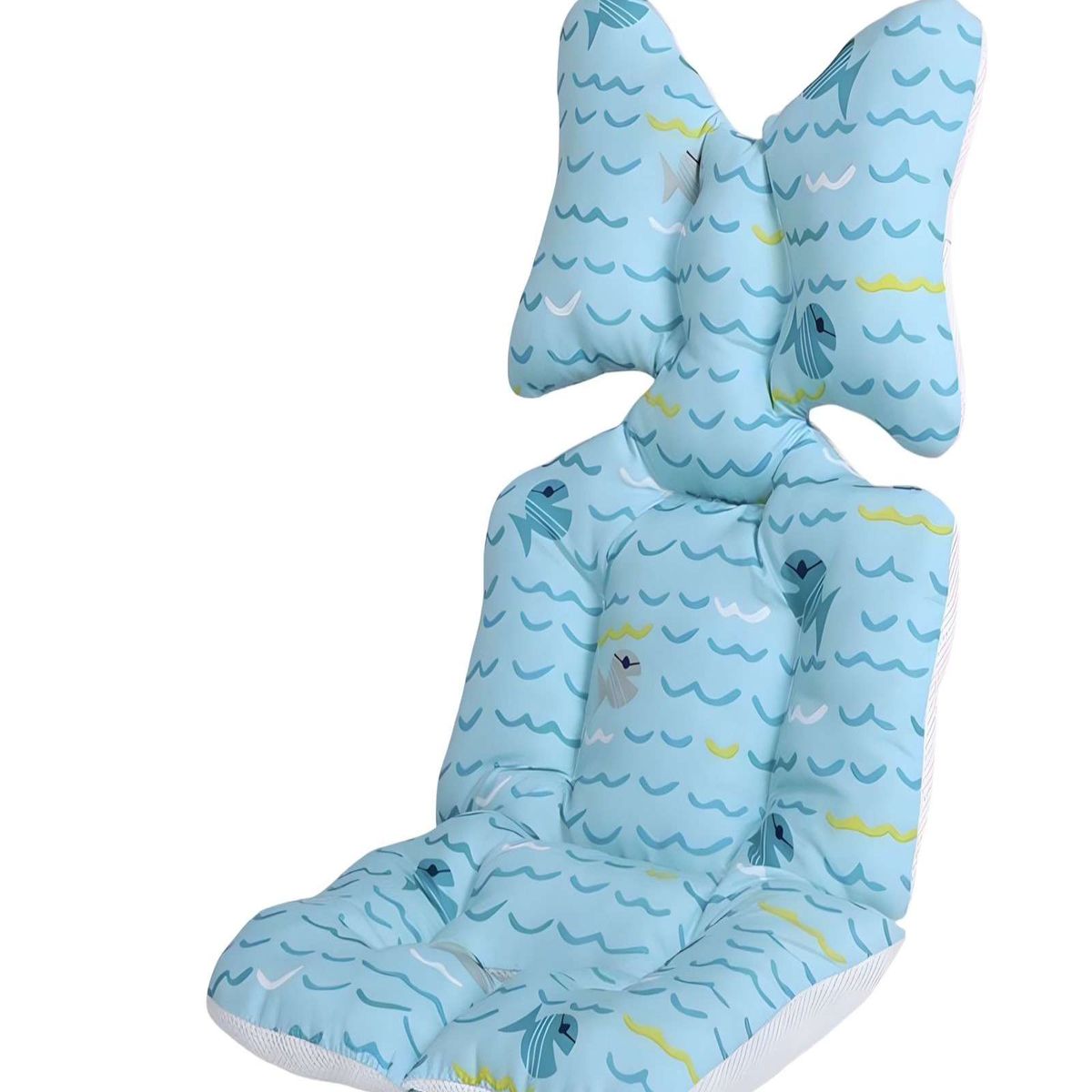 GENERICO - Cojin bebe acolchado para Coches o silla de Autos Celeste