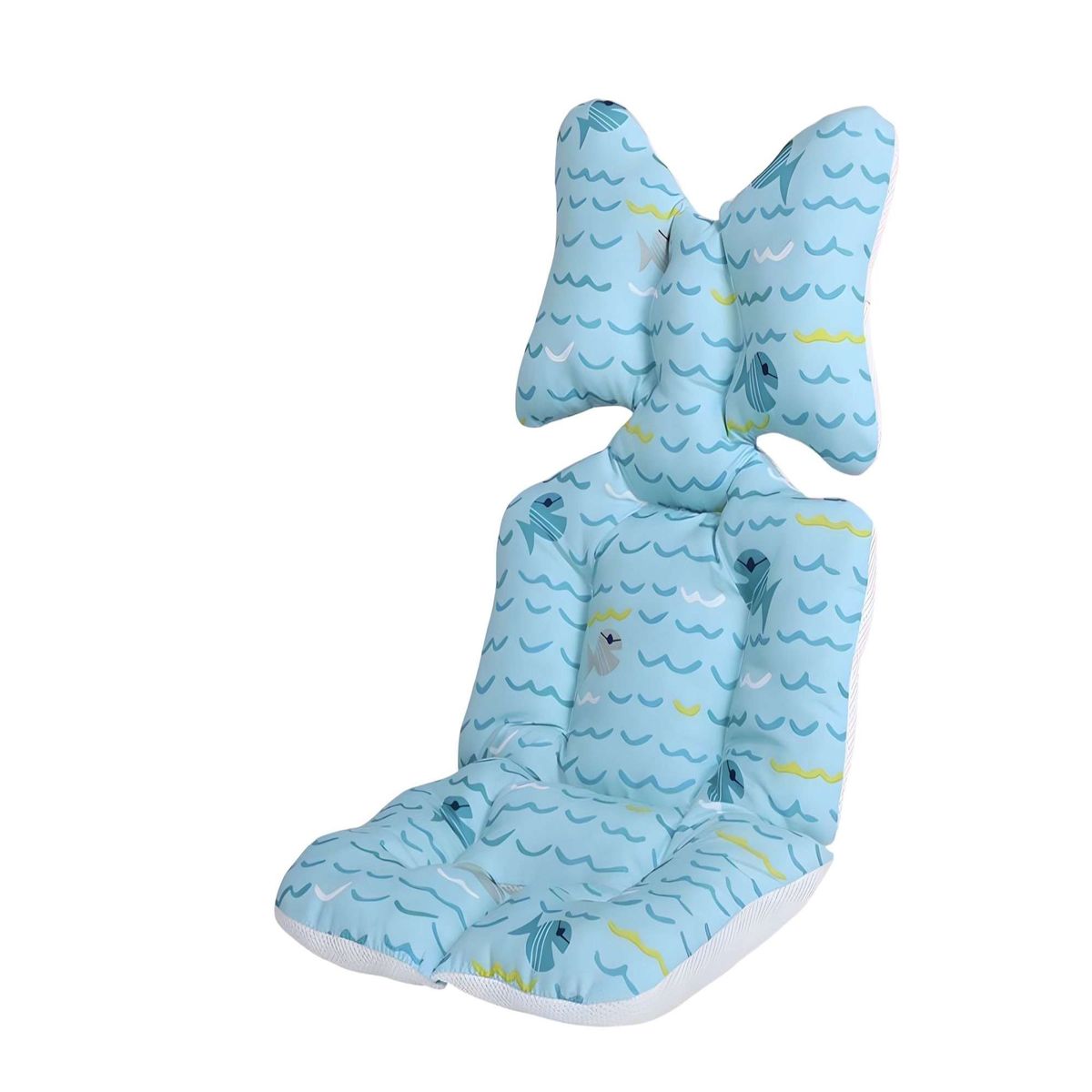 GENERICO - Cojin bebe acolchado para Coches o silla de Autos Celeste