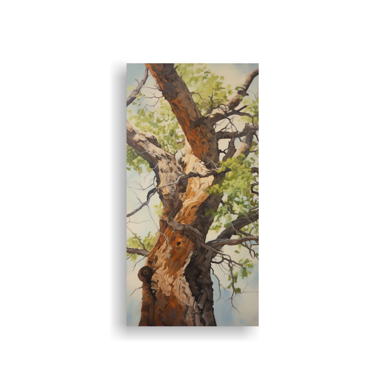 GENERICO - Pintura Abstracta Detallada Estilo óleo De Un 70x140 Cm