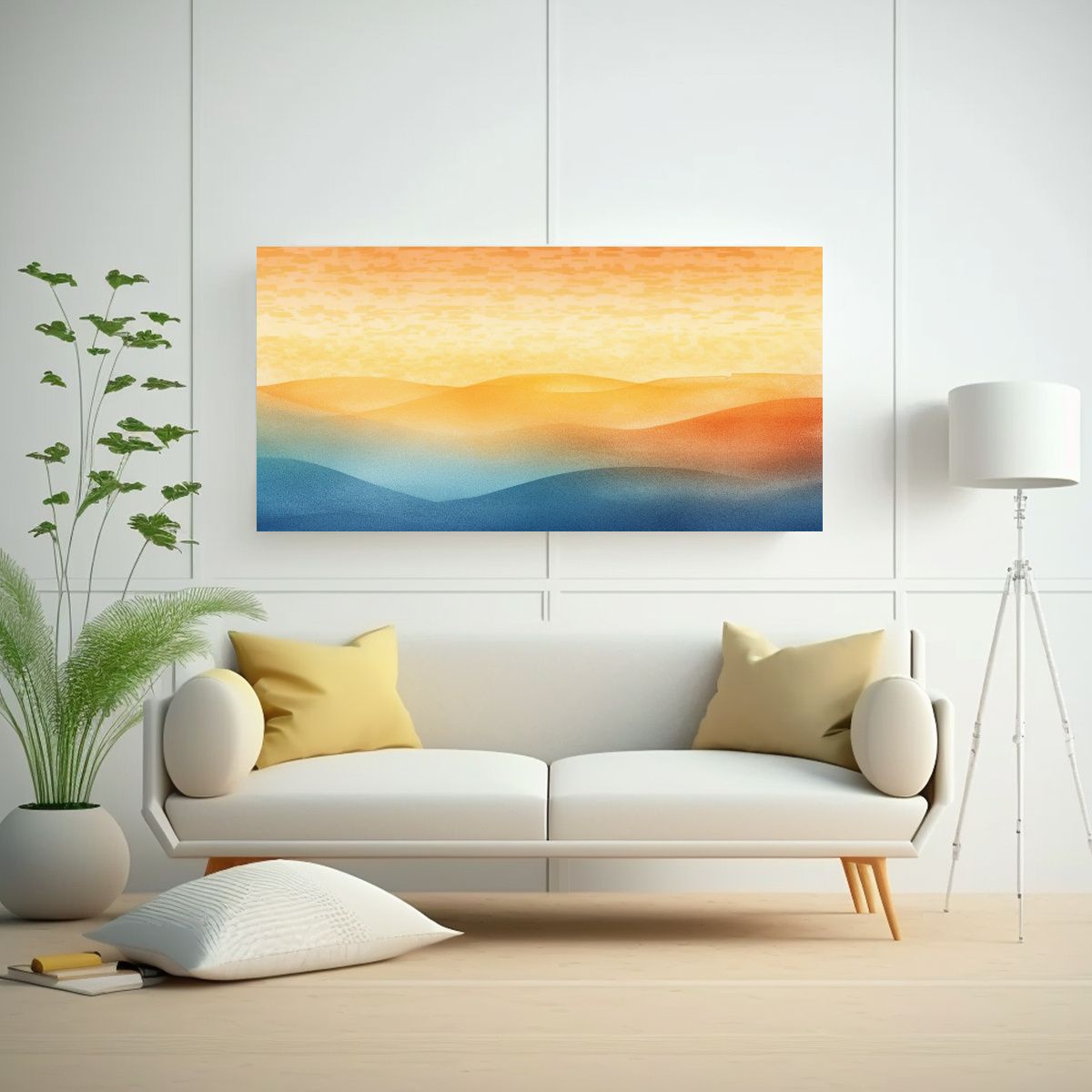 GENERICO - Pinturas Decorativas Con Composición Equilibrada 140x70 Cm.