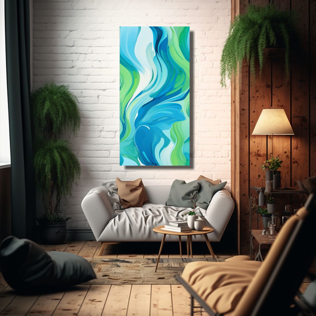 GENERICO - Pintura En Lienzo Juvenil Con Colores Vibrantes Y 70x140 Cm