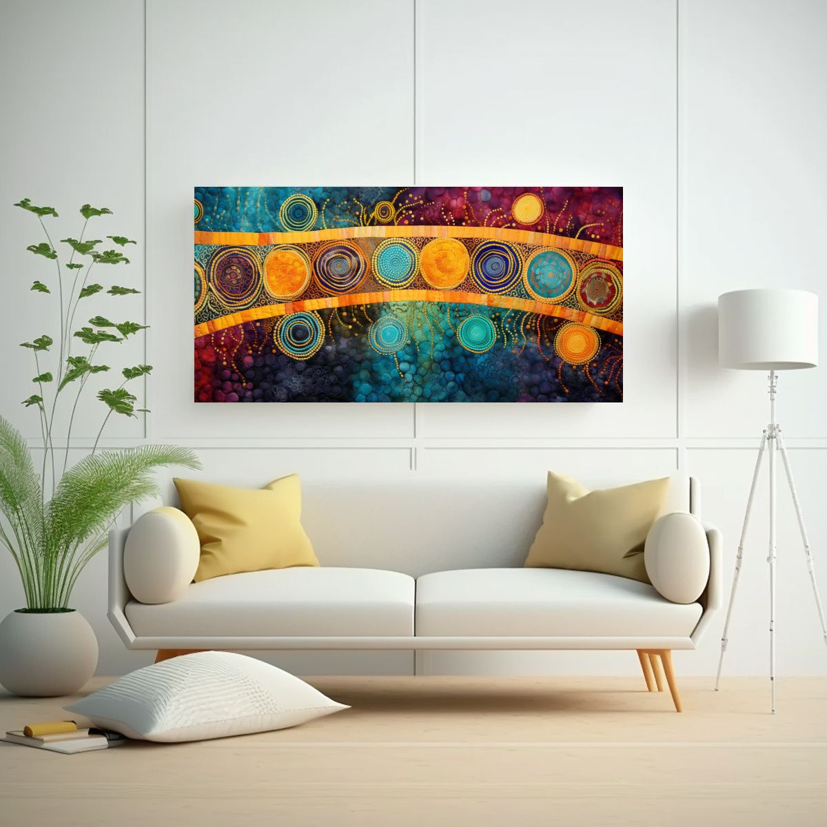 GENERICO - Decoración De Arte En Tela Sublimada Alegre Con 140x70 Cm
