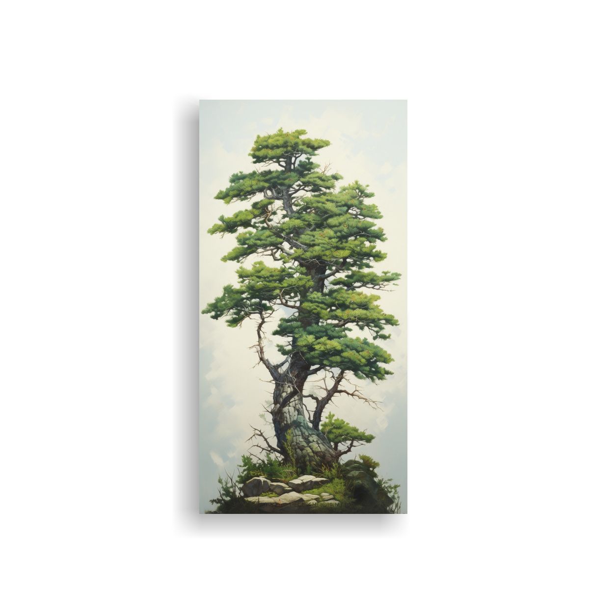 GENERICO - Pintura Floral Abstracta En Lienzo De Tela 70x140 Cm