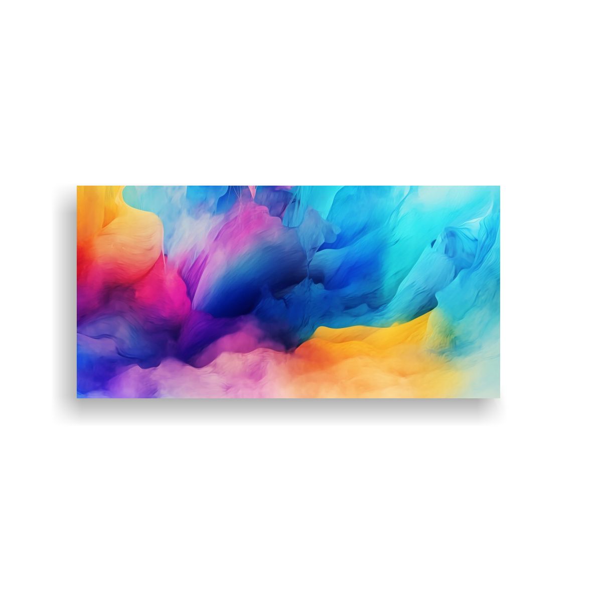 GENERICO - Fondo Acuarela Abstracta Con Salpicaduras De Agua 120x60 Cm