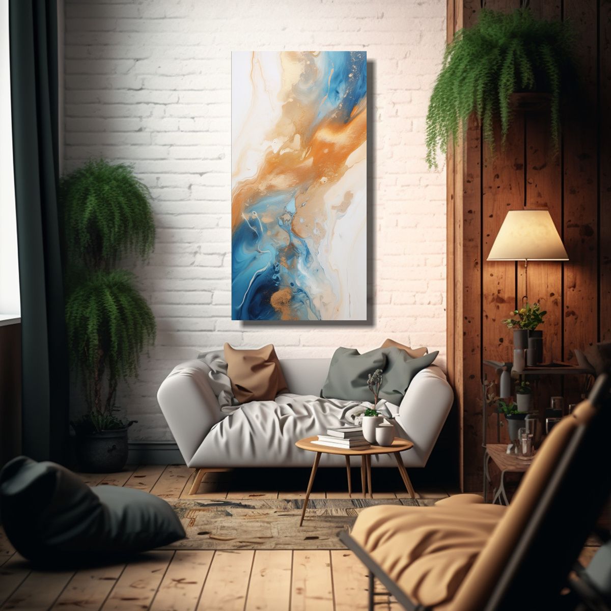 GENERICO - Cuadro Cuadro Resistente En Acrílico Flujo 70x140 Cm