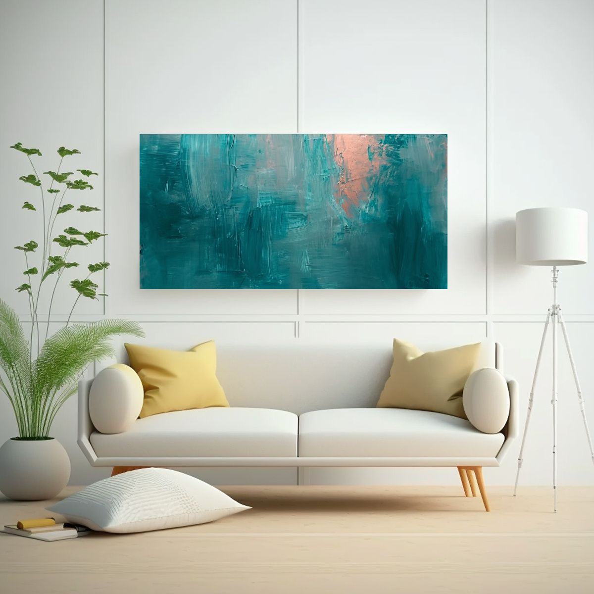 GENERICO - Cuadro Impreso Innovador Con Textura De 140x70 Cm