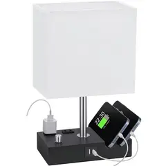 TATEE - 2 en 1 lámpara de escritorio multifuncional Blanco