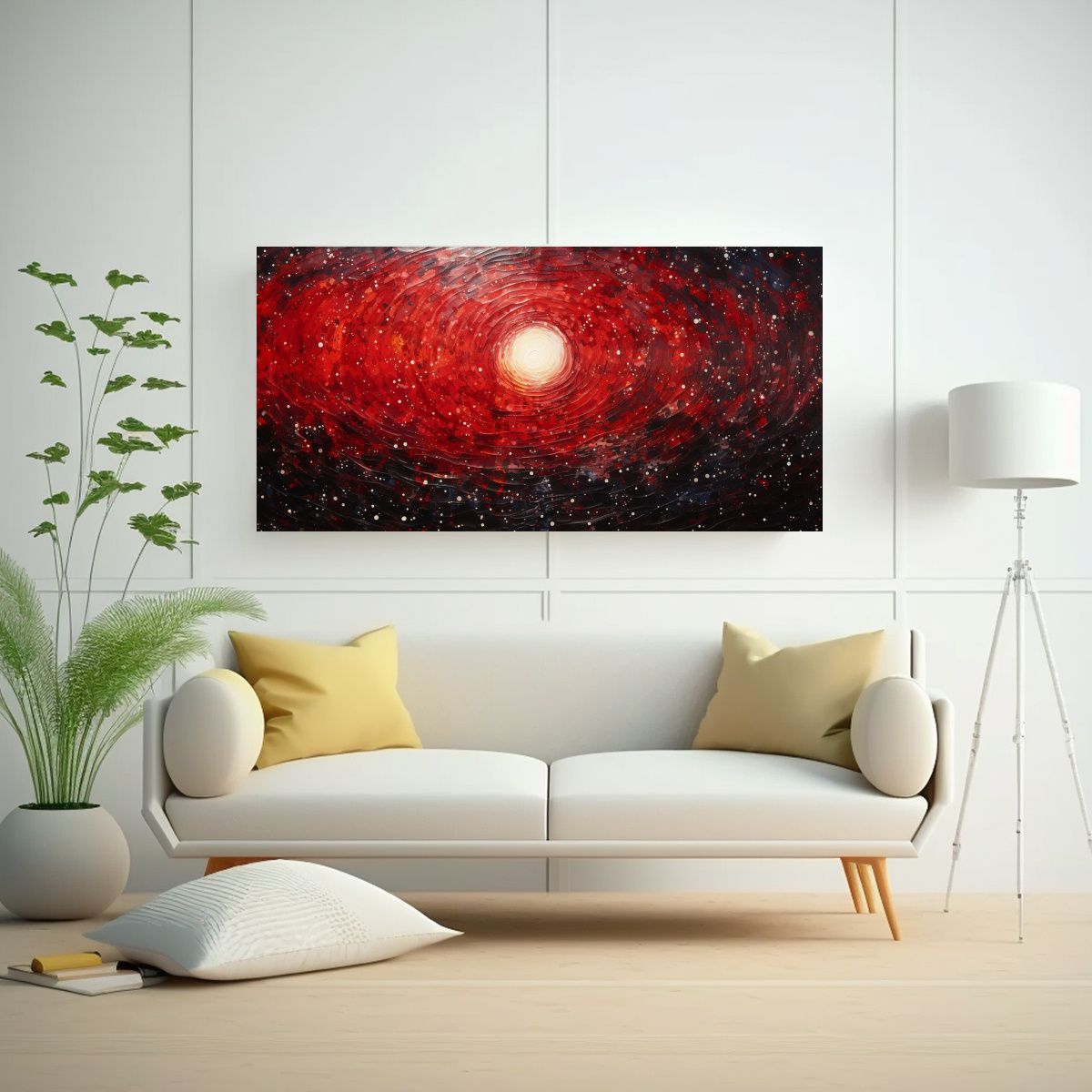 GENERICO - Pintura De Naturaleza Viva En Estilo Puntillismo 140x70 Cm