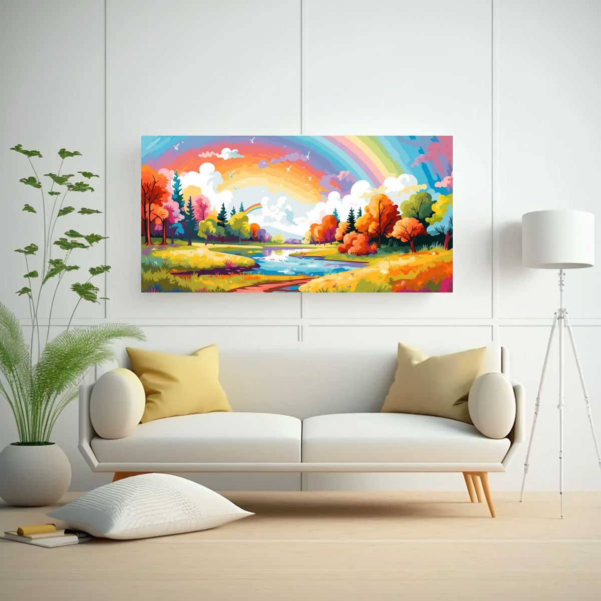 GENERICO - Cuadro Expresión Otoñal Con Colores Del 120x60 Cm