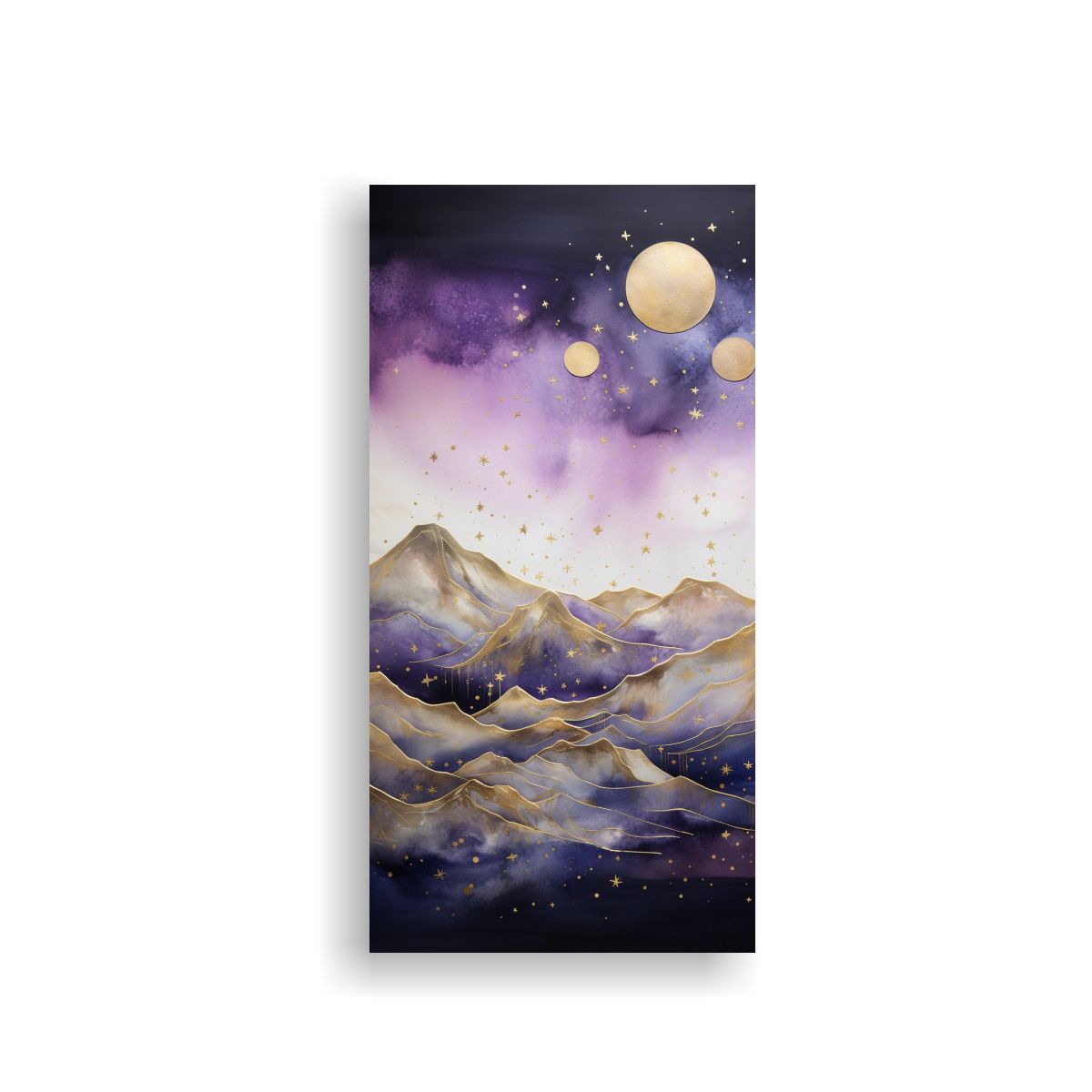 GENERICO - Lienzo Movimiento Para Oficina Paisaje De 70x140 Cm