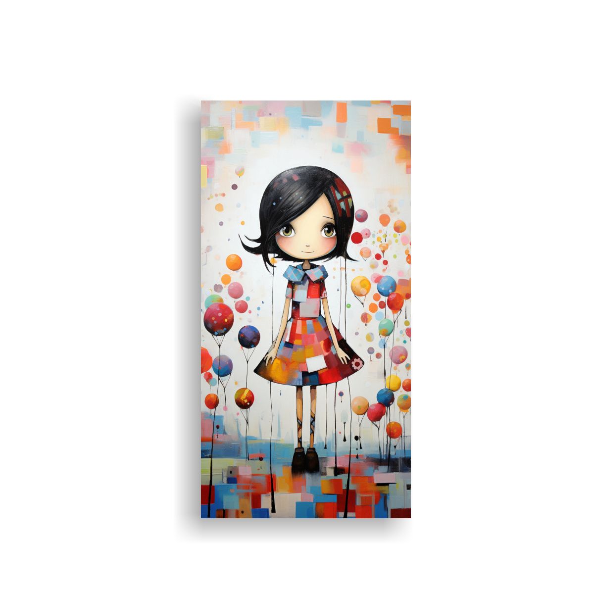 GENERICO - Cuadros Abstractos Infantiles Lienzos Modernos 70x140 Cm