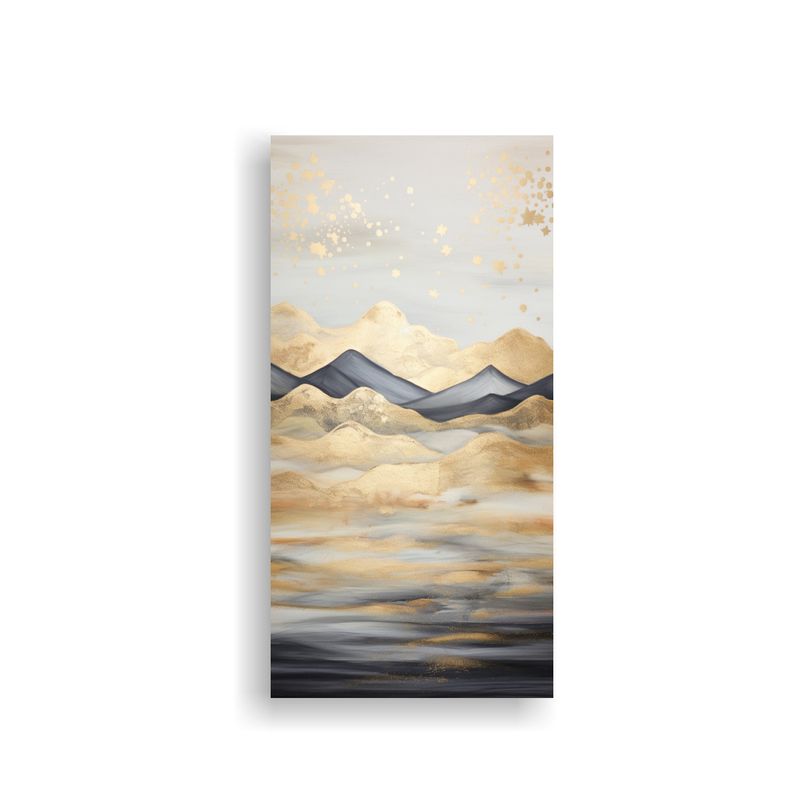 GENERICO - Paisaje Montañoso Con Estilo Elegante De Arte 70x140 Cm