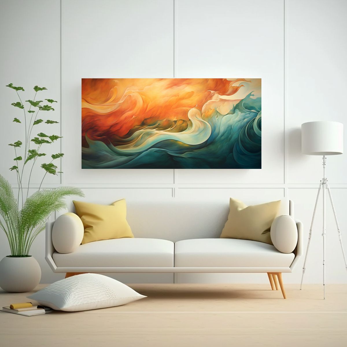 GENERICO - Cuadros Decorativos Modernos Con Viento 140x70 Cm