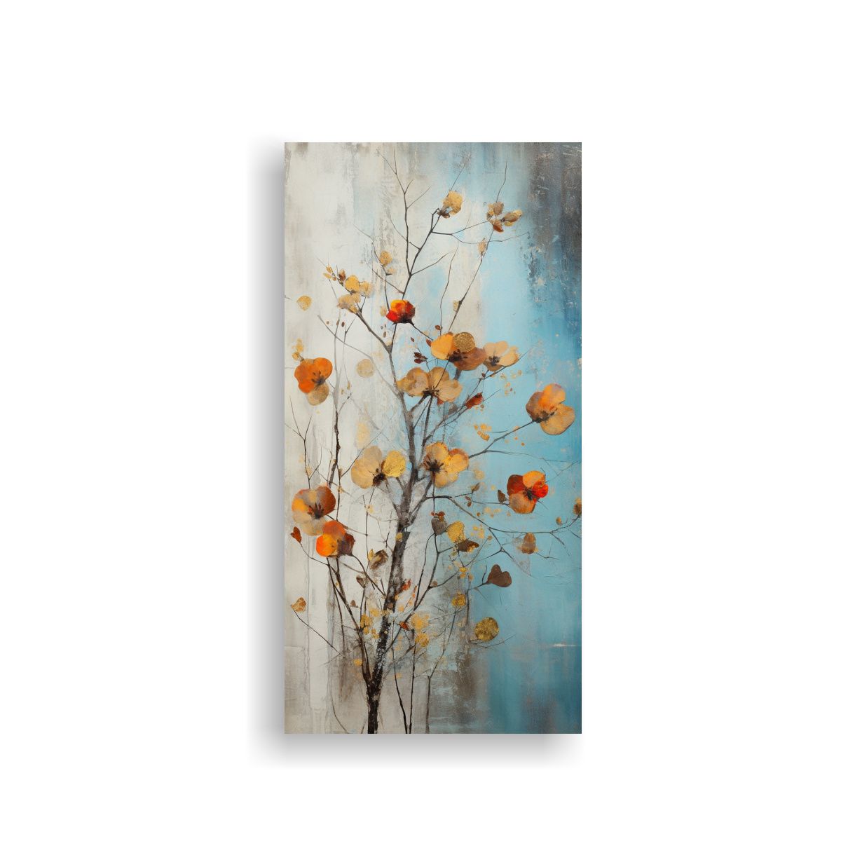 GENERICO - Cuadro Naturaleza Viva Invierno Arte Botánico 70x140 Cm