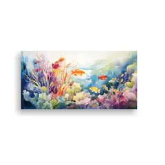 GENERICO - Pintura Decorativa En Bastidor De Forma 140x70 Cm