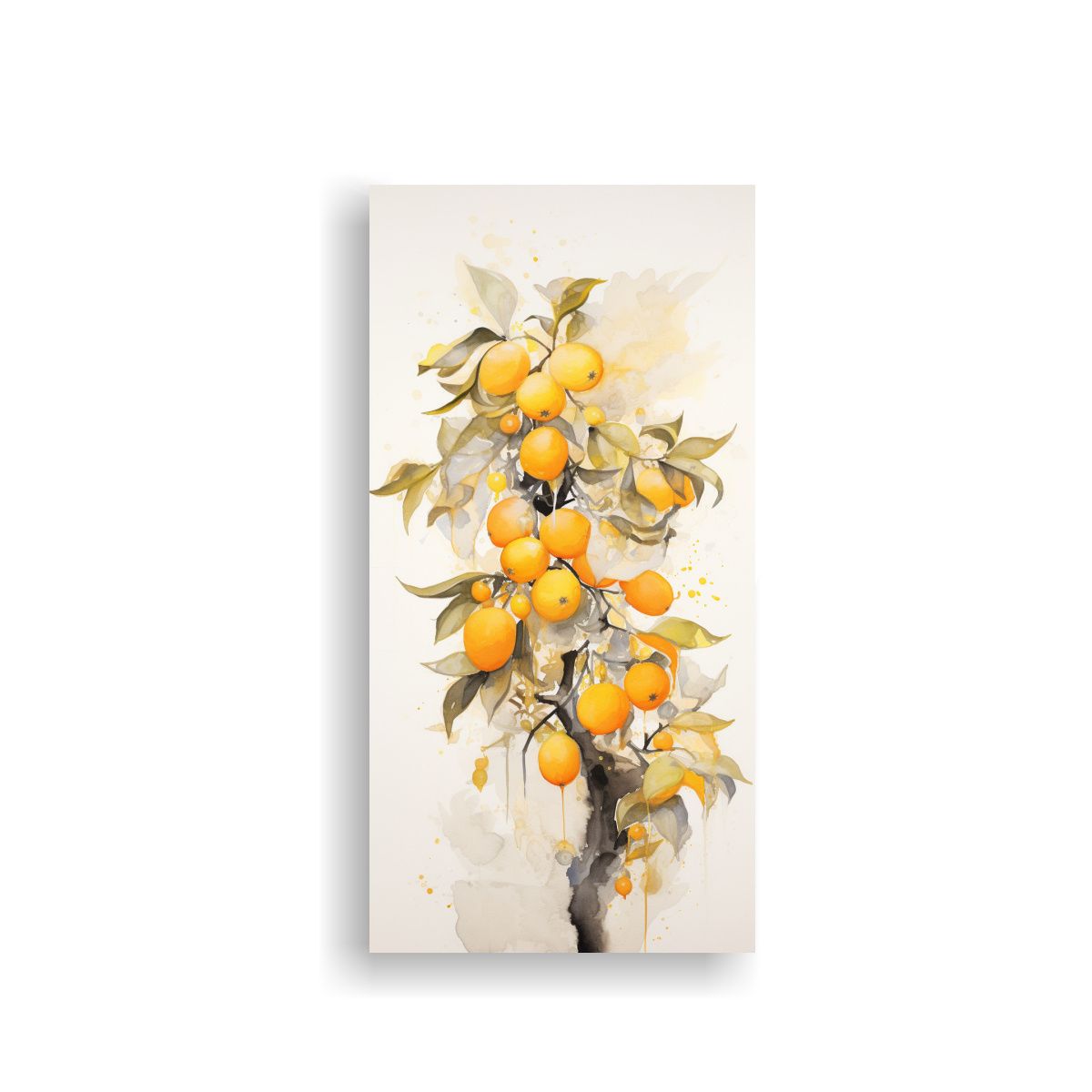 GENERICO - Pintura Abstracta Vibrante De Un árbol De 70x140 Cm