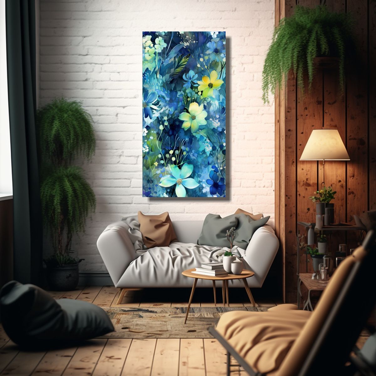 GENERICO - Cuadro Abstracto De Decoración Movimiento Hogar 70x140 Cm