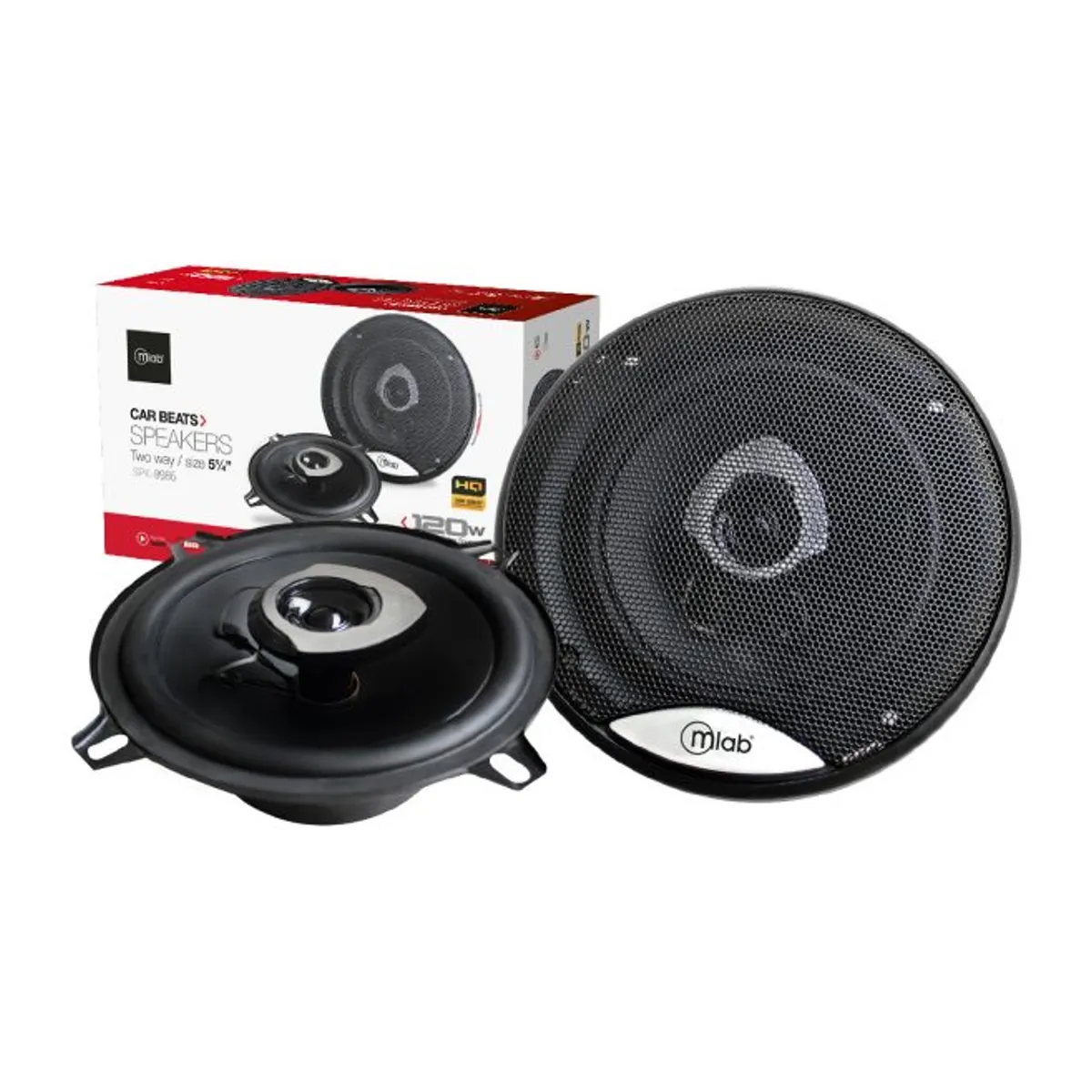 MICROLAB - Par de Parlantes Para Auto Microlab 120w