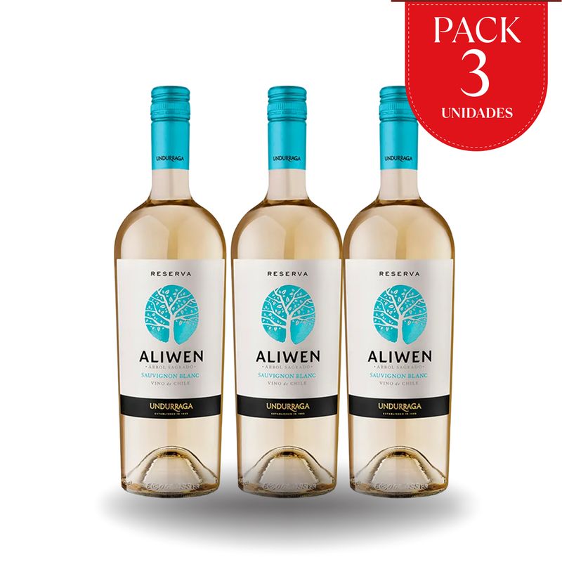 UNDURRAGA - Pack x3 Vinos Aliwen Sauvignon Blanc