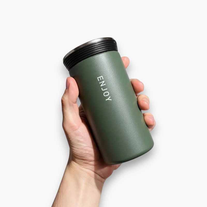 GENERICO - VASO TERMICO MUG DE ACERO INOXIDABLE TE - CAFE 300 ml - Verde
