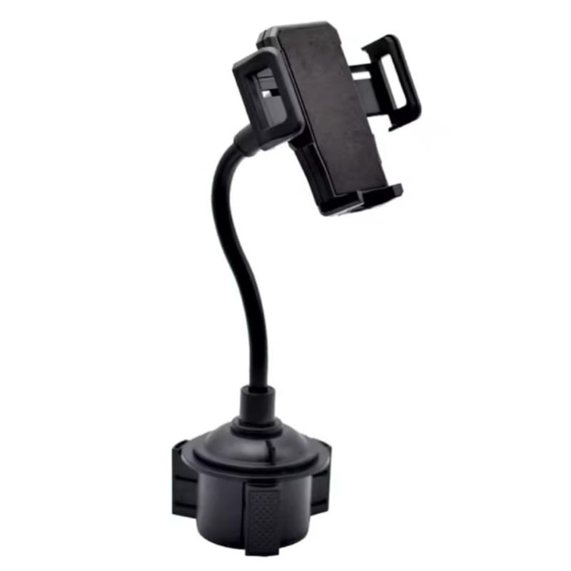 GENERICO - Soporte para teléfono celular para portavasos de auto negro 00234NE