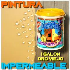 WETPROOF - PINTURA IMPERMEABLE MADERA EXTERIOR ESMALTE ORO VIEJO WETCO® 1 GALON