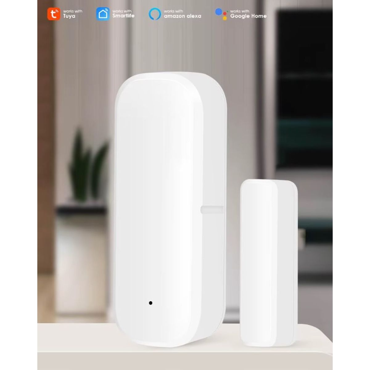 GENERICO - Detector Inteligente WiFi para Puertas y Ventanas  Seguridad Total
