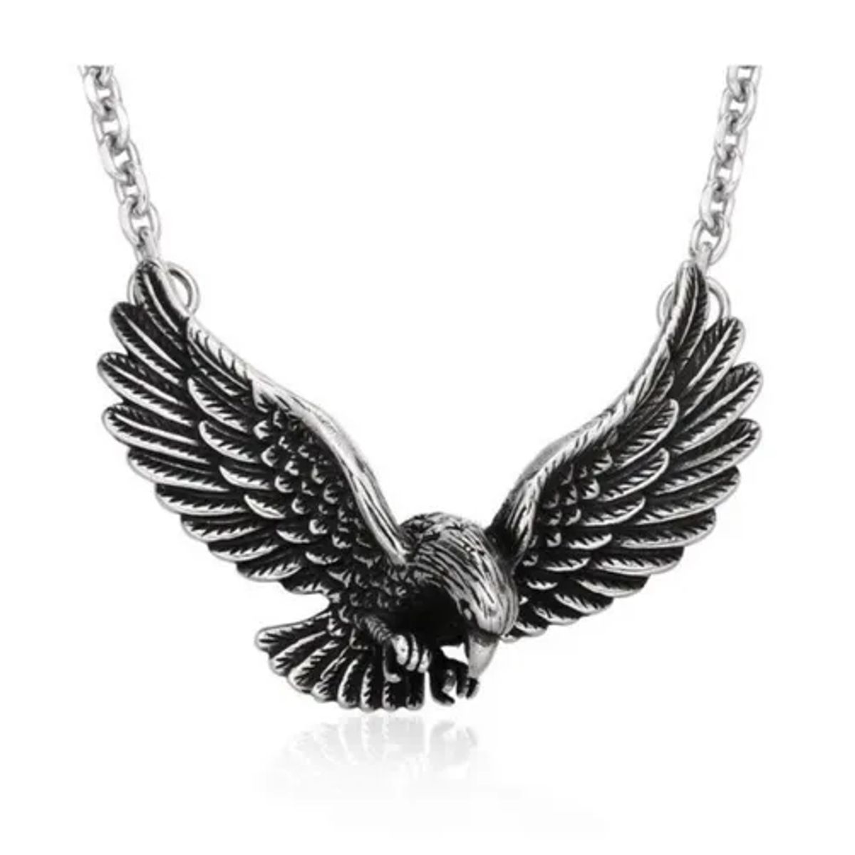 GENERICO - Collar Aguila Titanio Hombre Mujer Moda Style Royal Madriz