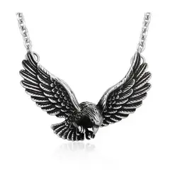 GENERICO - Collar Aguila Titanio Hombre Mujer Moda Style Royal Madriz
