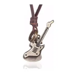 GENERICO - Collar De Cuero Guitarra Hombre Mujer Moda Royal Madriz