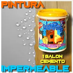 WETPROOF - PINTURA IMPERMEABLE MADERA EXTERIOR ESMALTE CEMENTO AGUA WETCO® 1 GAL