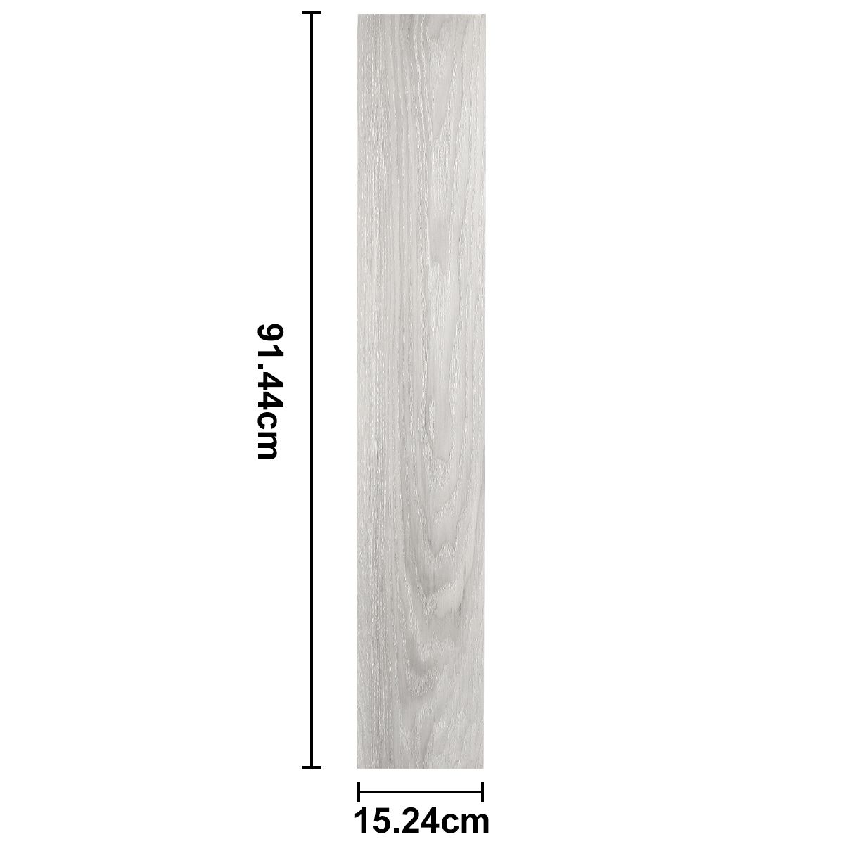 SUPERCENTER - Pack 36 Lamina Pared Madera Vinilico Autoadhesivo Piso 5m² Gris