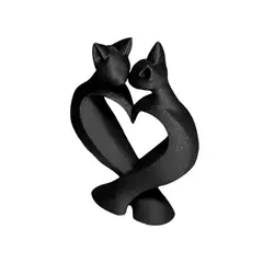 GENERICO - Decoración Minimalista - Gato corazón