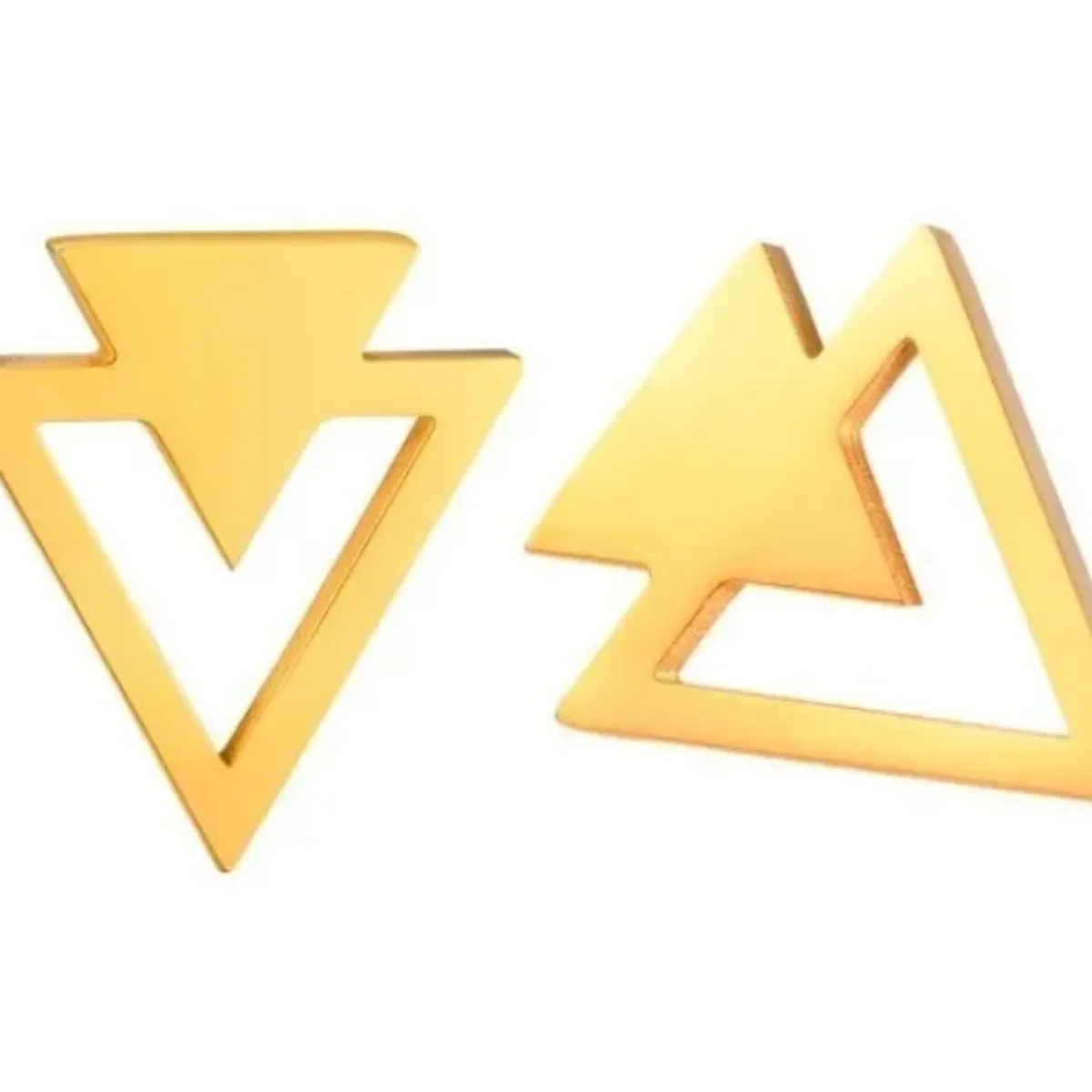 GENERICO - Aros Triangulo Punta Flecha Punk Hombre Mujer Earing Moda Royal Madriz