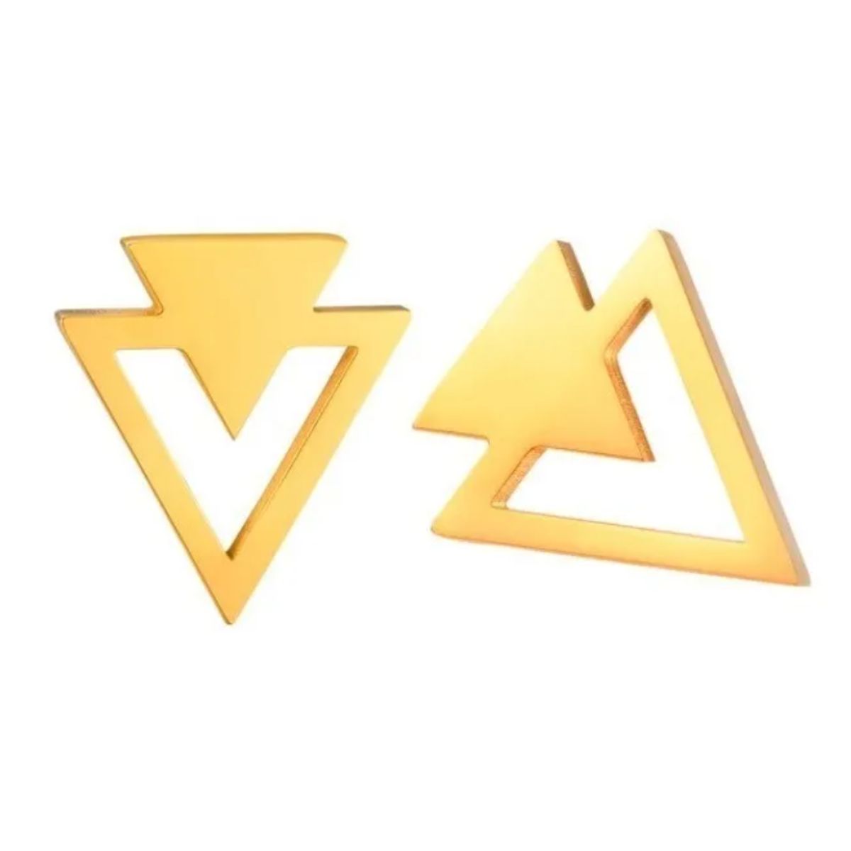 GENERICO - Aros Triangulo Punta Flecha Punk Hombre Mujer Earing Moda Royal Madriz