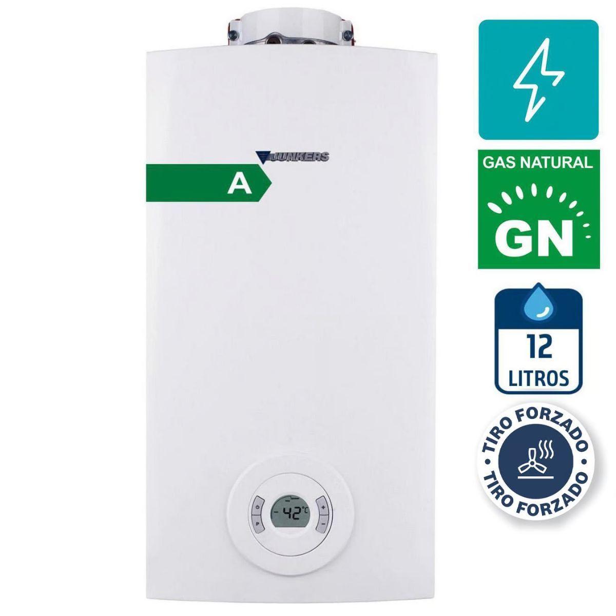 JUNKERS - Calefont Junkers 12 Litros GN HydroCompact Reacondicionado