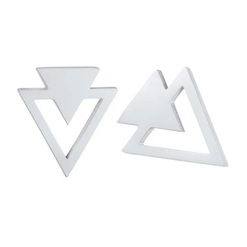 GENERICO - Aros Triangulo Punta Flecha Punk Hombre Mujer Earing Moda Royal Madriz