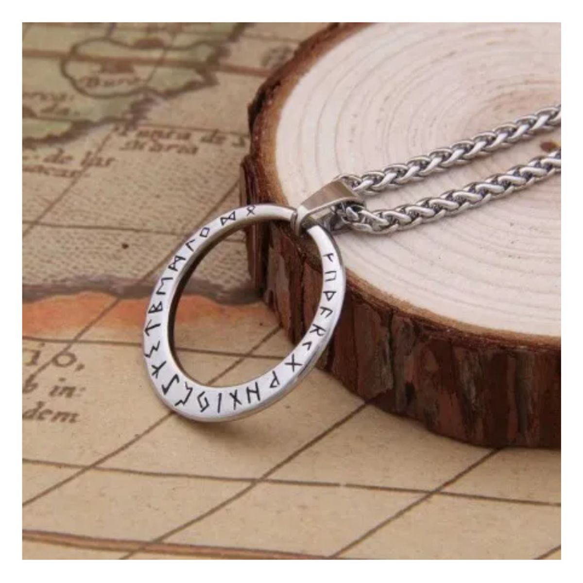 GENERICO - Collar Brujula Vikingo Hombres Caballero Moda