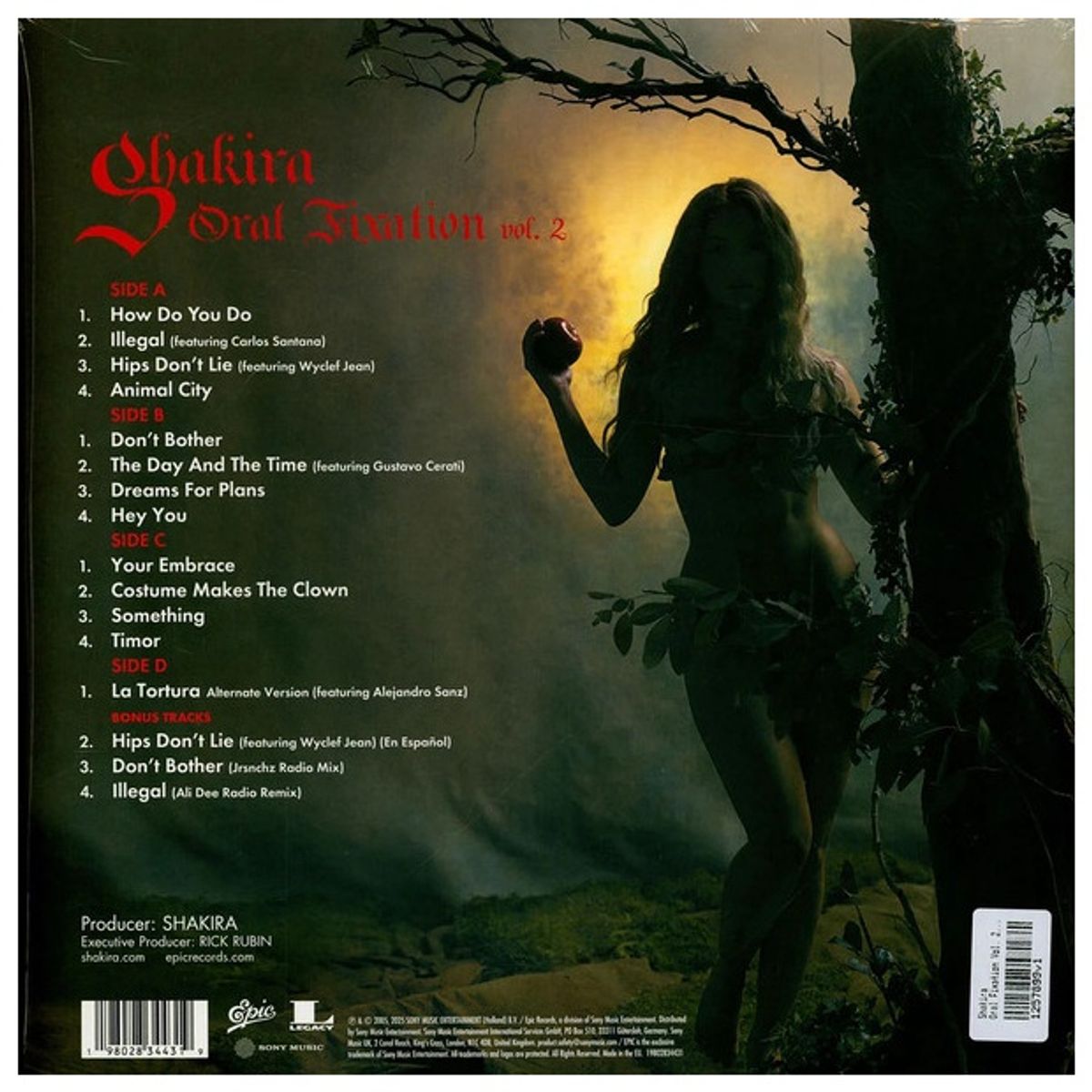 GENERICO - SHAKIRA - ORAL FIXATION VOL. 2 (2LP) (WHITE VINYL) / VINILO