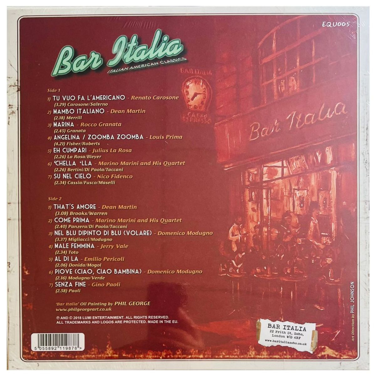 GENERICO - BAR ITALIA - ITALIAN AMERICAN CLASSICS - VARIOS / VINILO