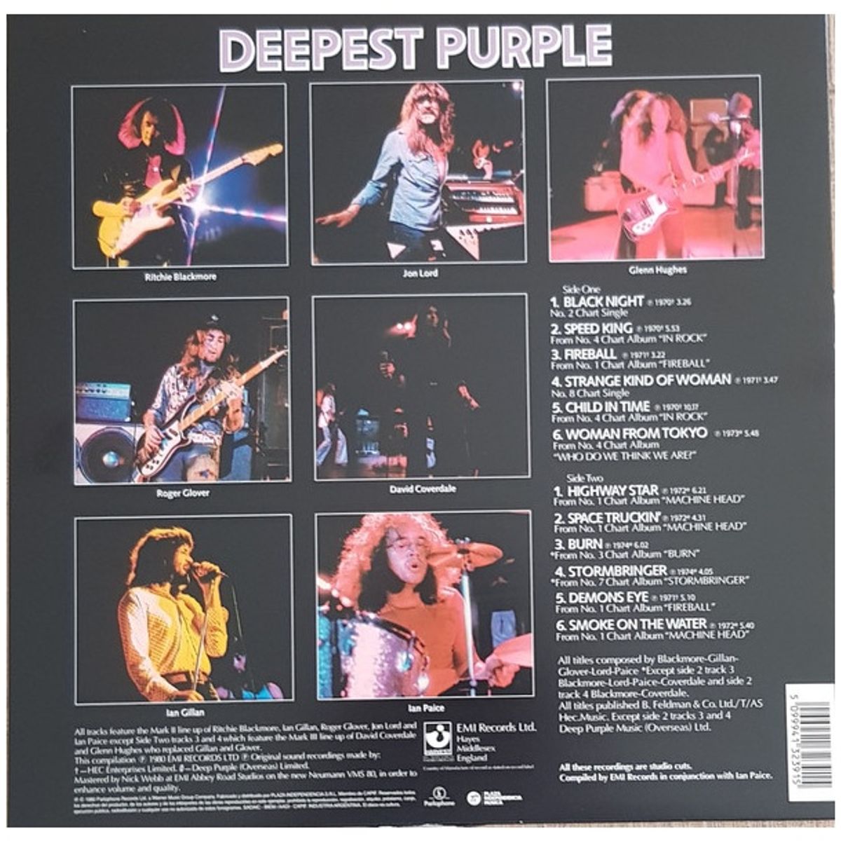 GENERICO - DEEP PURPLE - DEEPEST PURPLE VERY BEST / VINILO