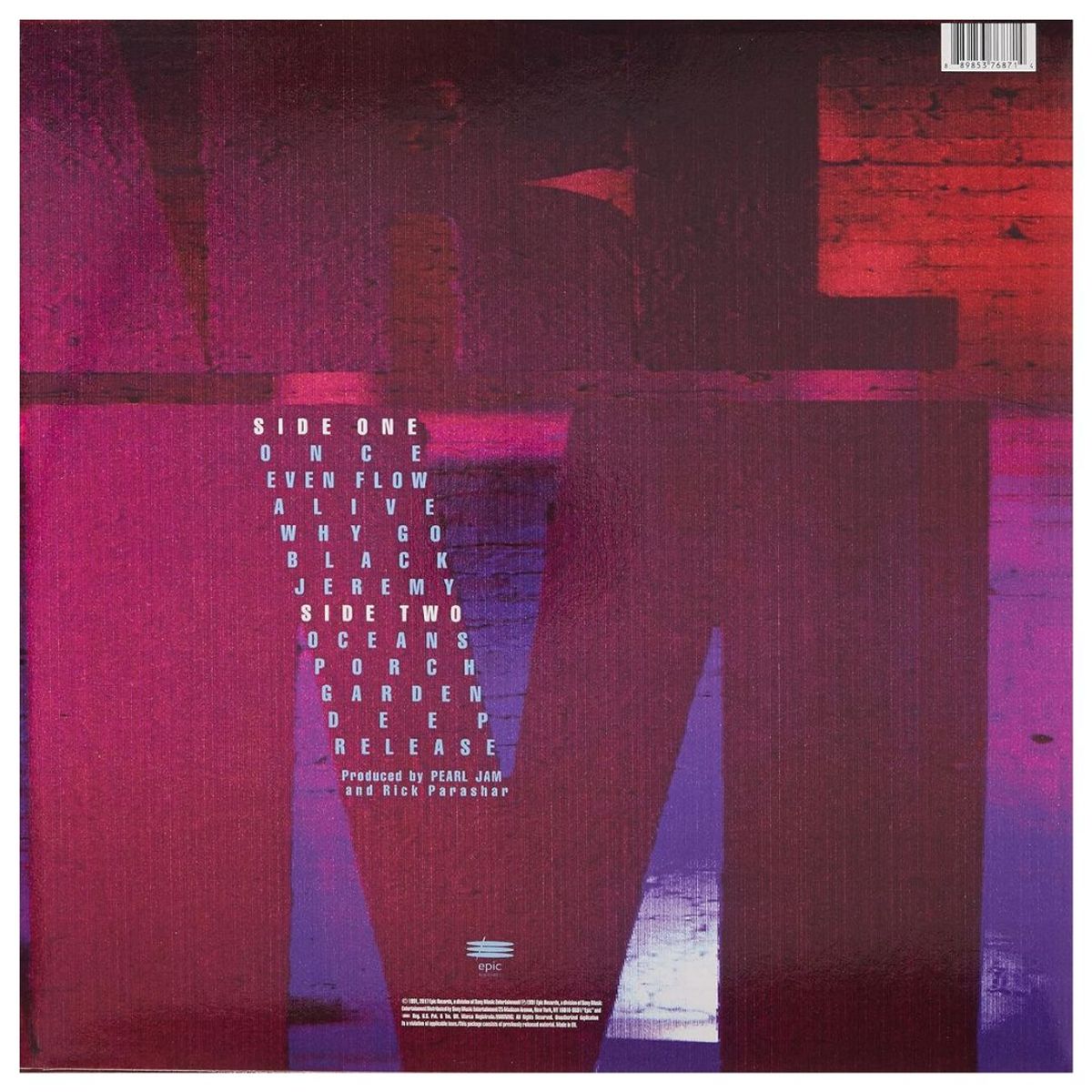 GENERICO - PEARL JAM - TEN / VINILO