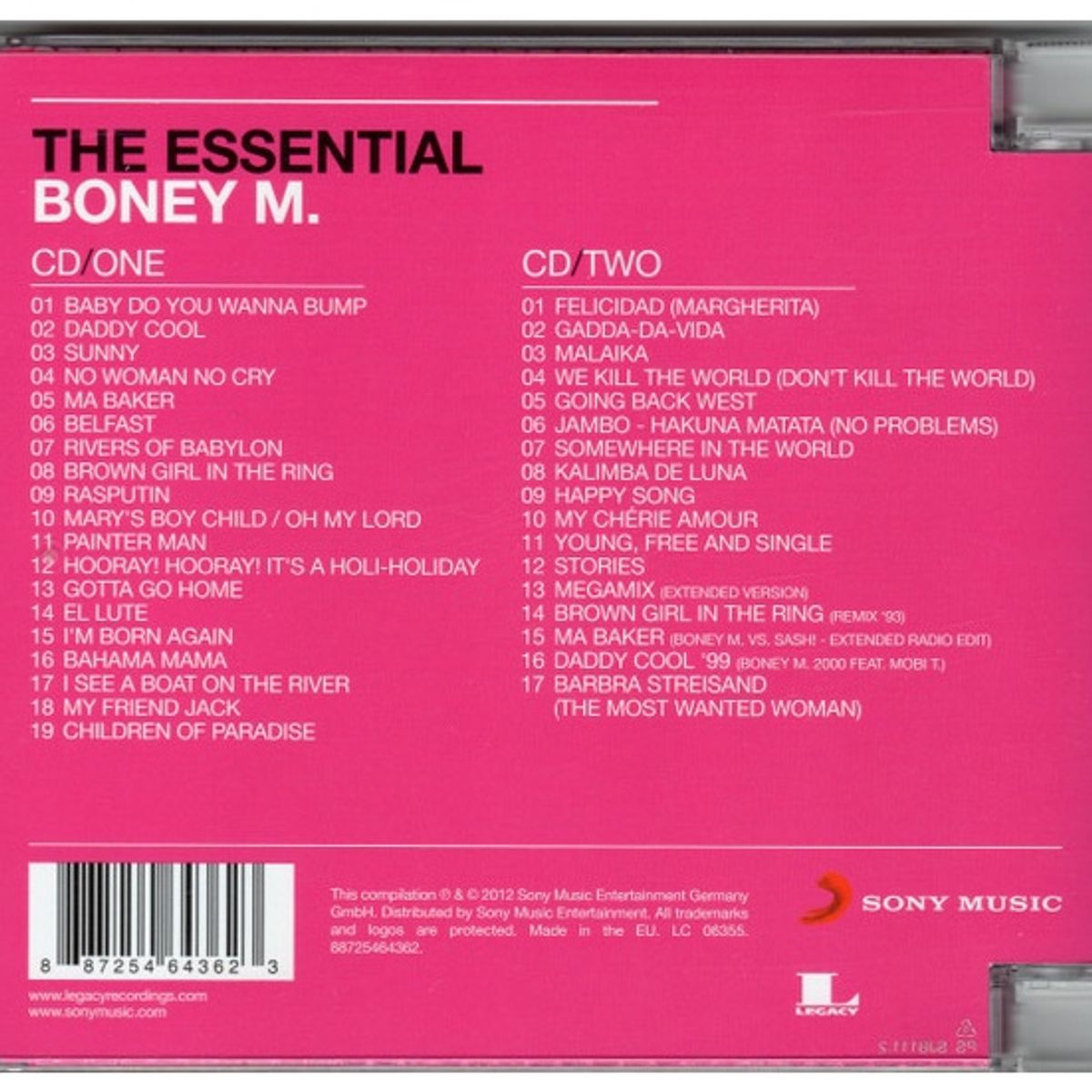 GENERICO - BONEY M. - THE ESSENTIAL (2CD)/ CD