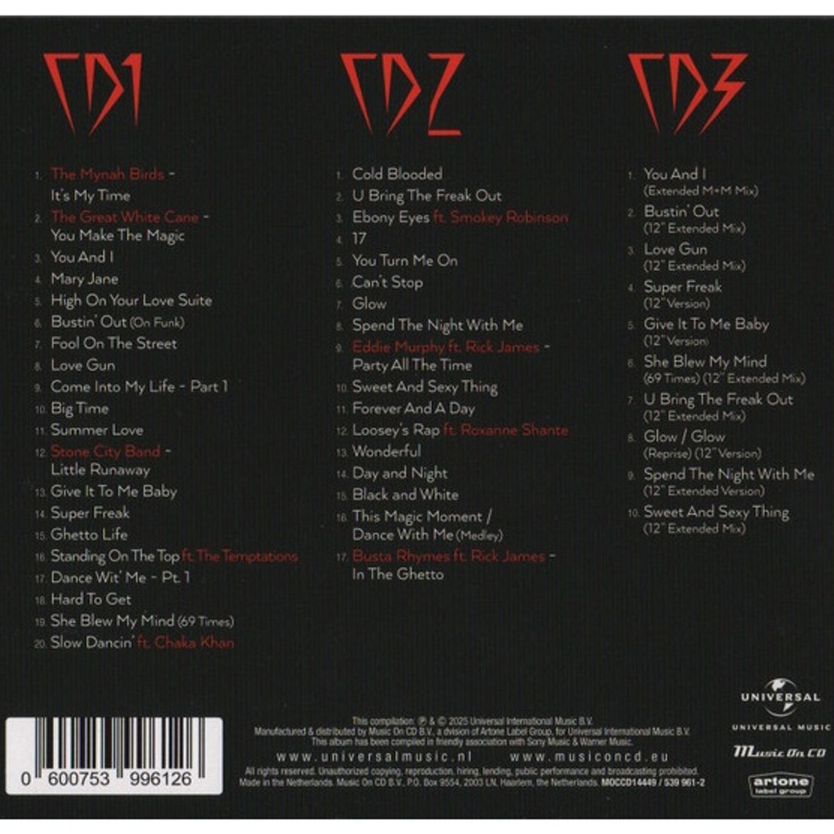 GENERICO - RICK JAMES - COLLECTED (3CD) / CD