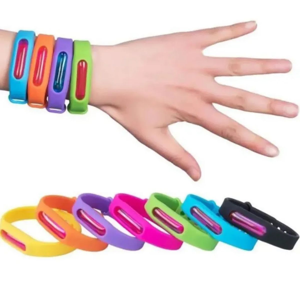MOVI - Set de 4 Pulseras Repelente de Moquitos y Zancudos