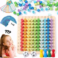 KUANGYE - Juguete Didactico Montessori Matemáticas Tabla Multiplicar