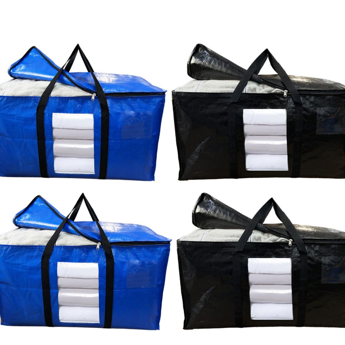 KINDA NICE - Pack4 Bolsas De Mudanza Y Almacenamiento Extra Grande 100lts