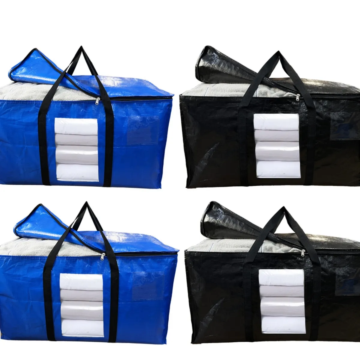 KINDA NICE - Pack4 Bolsas De Mudanza Y Almacenamiento Extra Grande 100lts