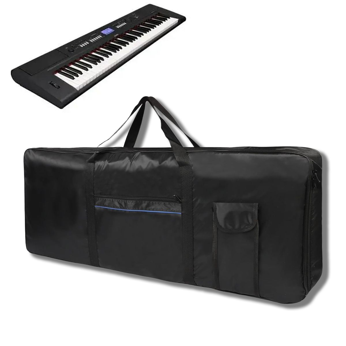 KINDA NICE - Portátil De 61 Teclas Teclado Piano Funda Electrónico Bolsa