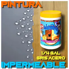 WETPROOF - PINTURA IMPERMEABLE MADERA EXTERIOR ESMALTE GRIS ACERO WETCO 1-4 GALON